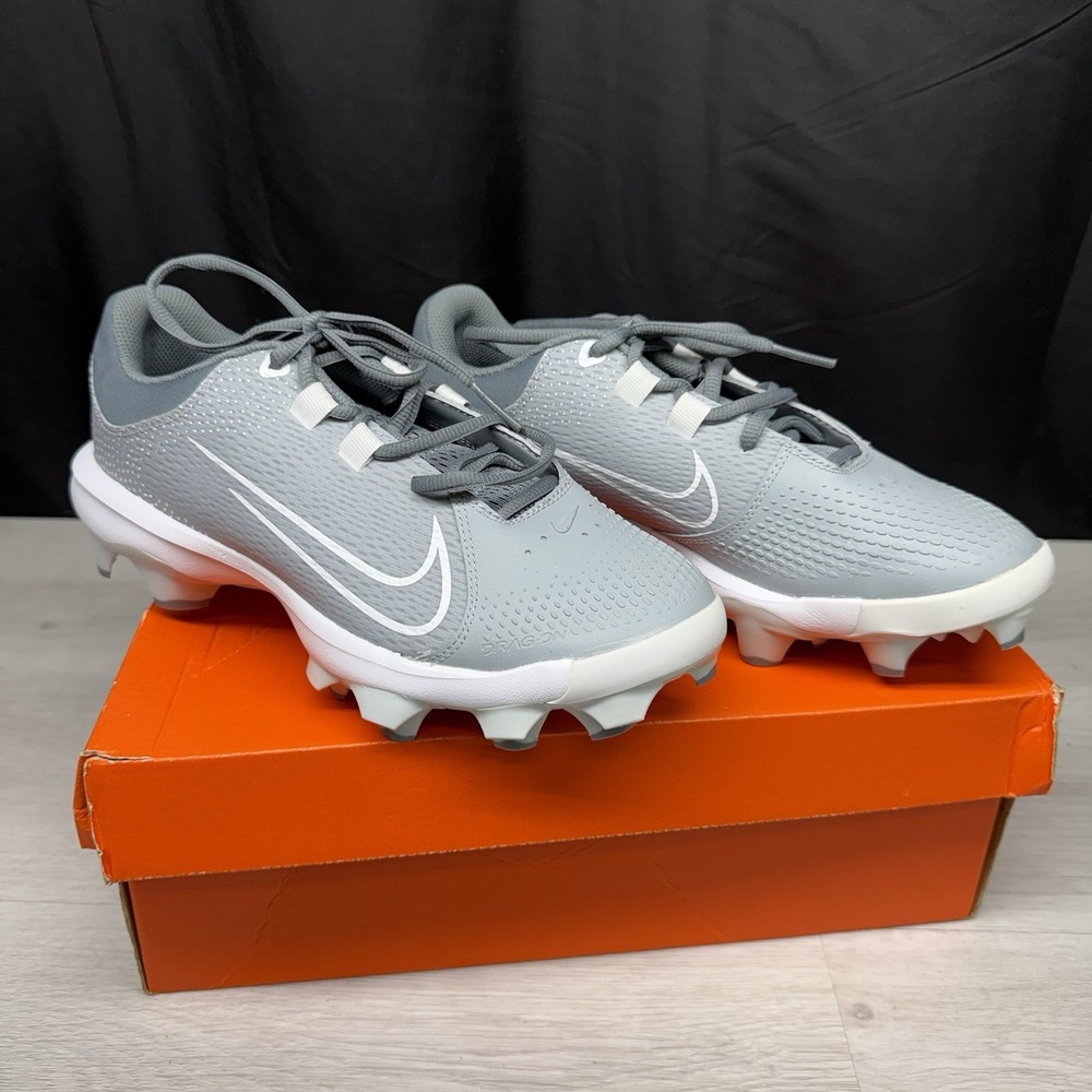 NEW Nike Hyperdiamond 4 Pro MCS Womens Size 9.5 Softball Cleats Grey DC8990-012